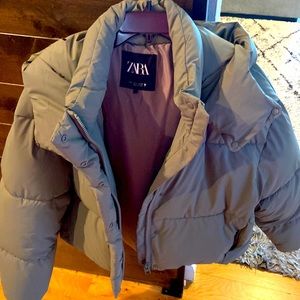 Excellent condition pale green puffer more grey/green